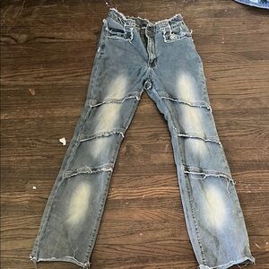 Distressed Blue Jeans for Women